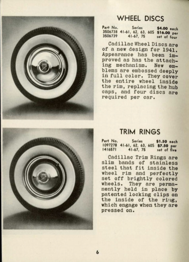 1941 Cadillac Accessories Booklet Page 1
